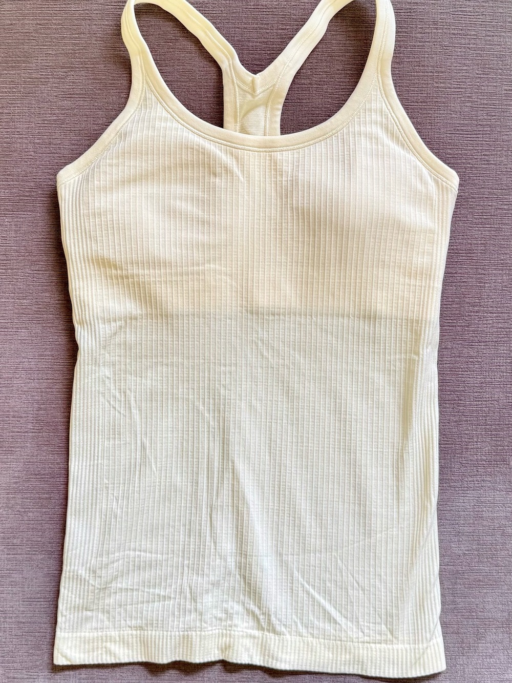 Lululemon ebb to street tank - size 6 Sundance yellow